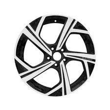 18X7.5 5 Spoke Refurbished Wheel Machined And Painted Gloss Black 5H0601025q