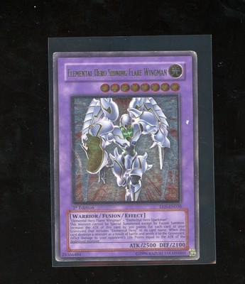 1ST EDITION ULTIMATE Rare Elemental Hero Shining Flare Wingman EEN-EN036 YUGIOH