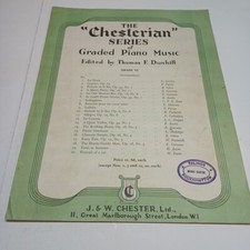 The Chesterian Series Of Greater Piano Music Vintage Sheet Music   S16