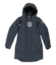 Moose Knuckles X4105 Womens Granite Black Longue Rive Parka Size M