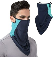 Balaclava Face Mask Cover Neck Gaiter Tube Bandana Scarf With Loops Ear Reusable