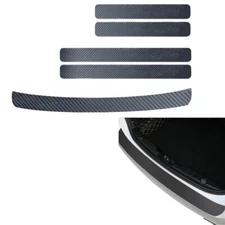 Carbon Fiber Car Door Sill Scuff Cover Plate Sticker Protector car Accessorie