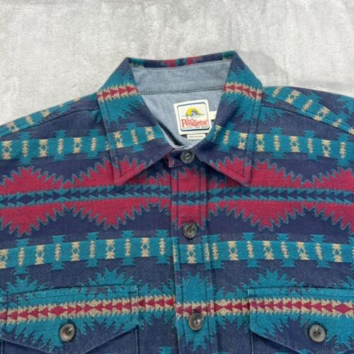 Surf Pendleton Shirt Mens L Multicolor Southwestern Aztec Lined Heavyweight - Picture 4 of 20