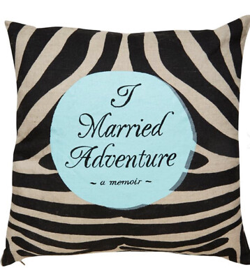 Kate Spade New York I Married Adventure Pillow Brand New NWT