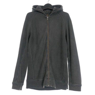 Diesel Zip Up Hoodie Parka Long Sleeve S Fade Black Men