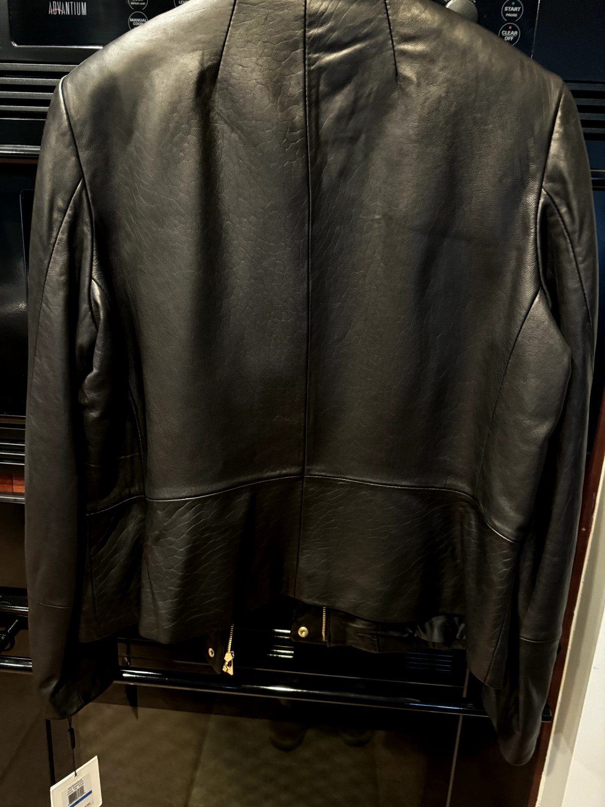 Women's Calvin Klein Genuine Leather Jacket, NWT, Size XL image 3