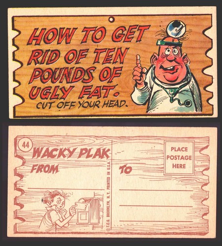 Wacky Plaks 1959 Topps Vintage Trading Cards You Pick Singles #1-88 - Picture 65 of 104