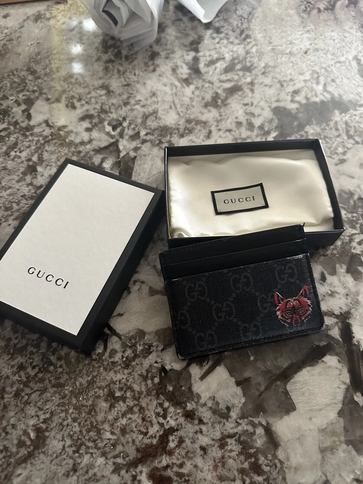 Protecteur de carte Gucci Supreme Fox