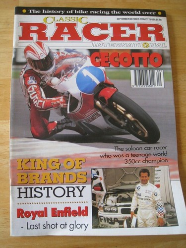 CLASSIC RACER MAGAZIN SEPTEMBER 1995 CECOTTO LIMOUSINE AUTO KING OF BRANDS ROYAL ENFIELD