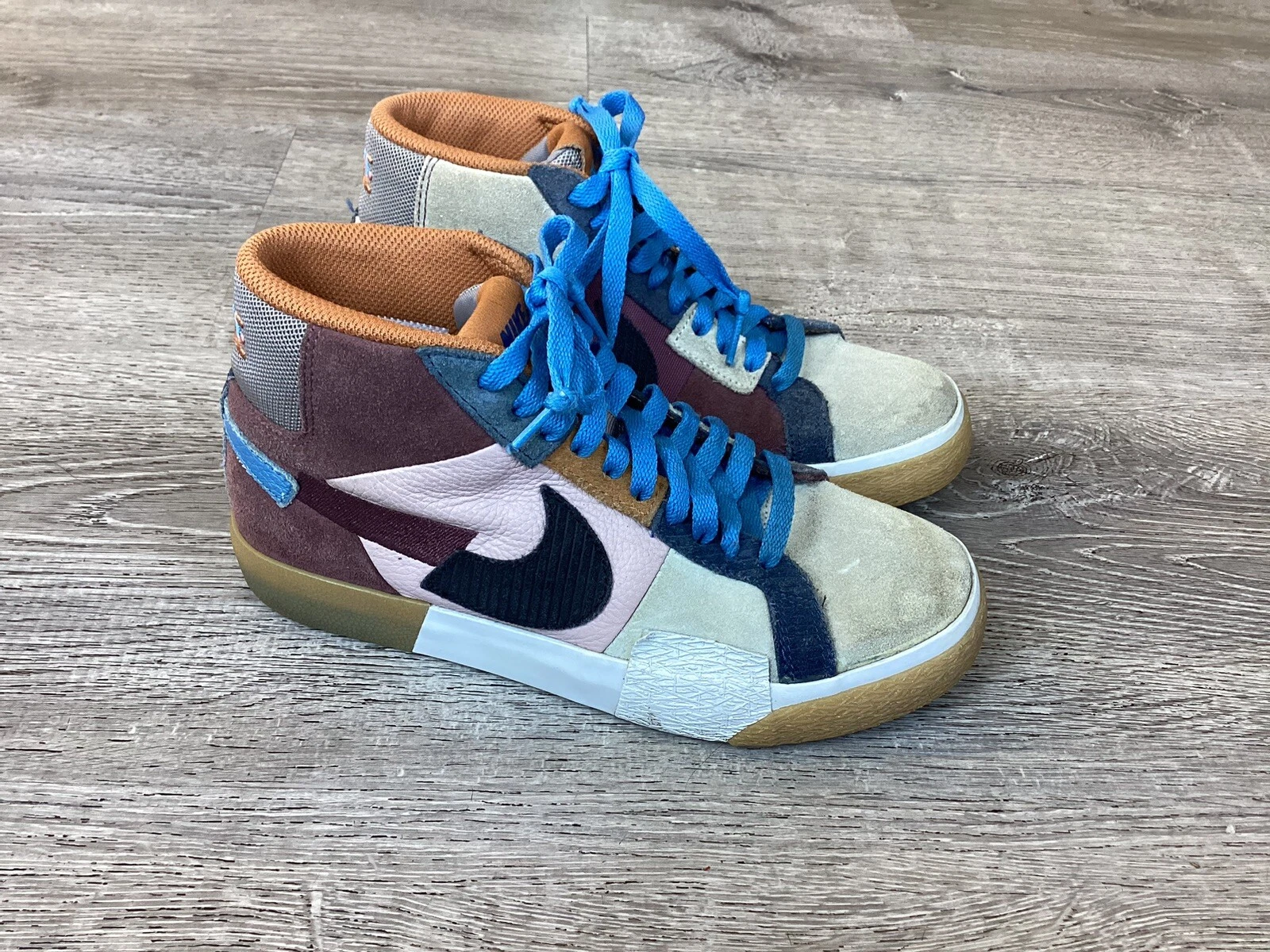 Nike Uomo SB Blazer Taglia Media 5 PRM Mosaic DA8854 600 Sneakers Scarpe da Ginnastica