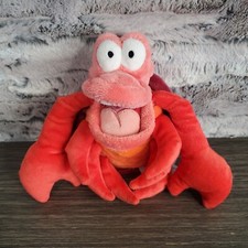 Disney Store Sebastian Bean Bag Plush The Little Mermaid Crab 8  Stuffed Animal