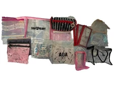 Miss A AOA Daiso Soap & Glory Sephora &Misc Clear Cosmetic Bag Case Lot 22 pcs