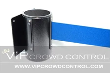 RETRACTABLE BARRIER WALL MOUNT GUARDIAN 96" BLUE BELT BLACK TUFF TEX