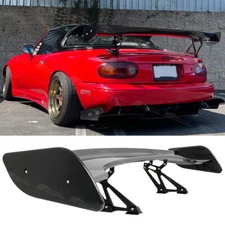 57" Carbon Rear Trunk GT-Style Racing Spoiler Wing For Mazda Miata MX5 1999-2005