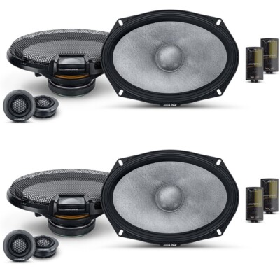 Alpine R2-S69C 200W RMS 6x9'' Component Car Speakers (2 Pairs)