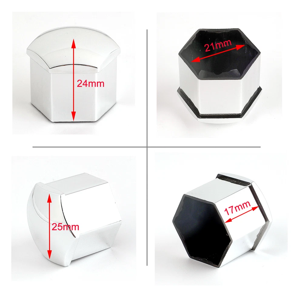 Silver For Tesla Model 3 S X Y Lug Nut Covers Kit Car Wheel Nuts Center Hub Caps - Imagem 3 de 4