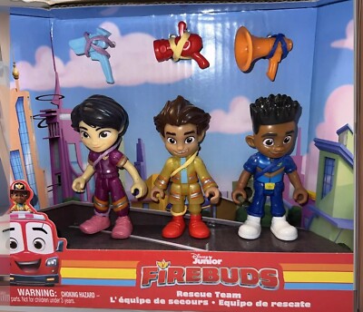 Spinmaster Disney Junior Firebuds Rescue Team 2023 Figures NWT