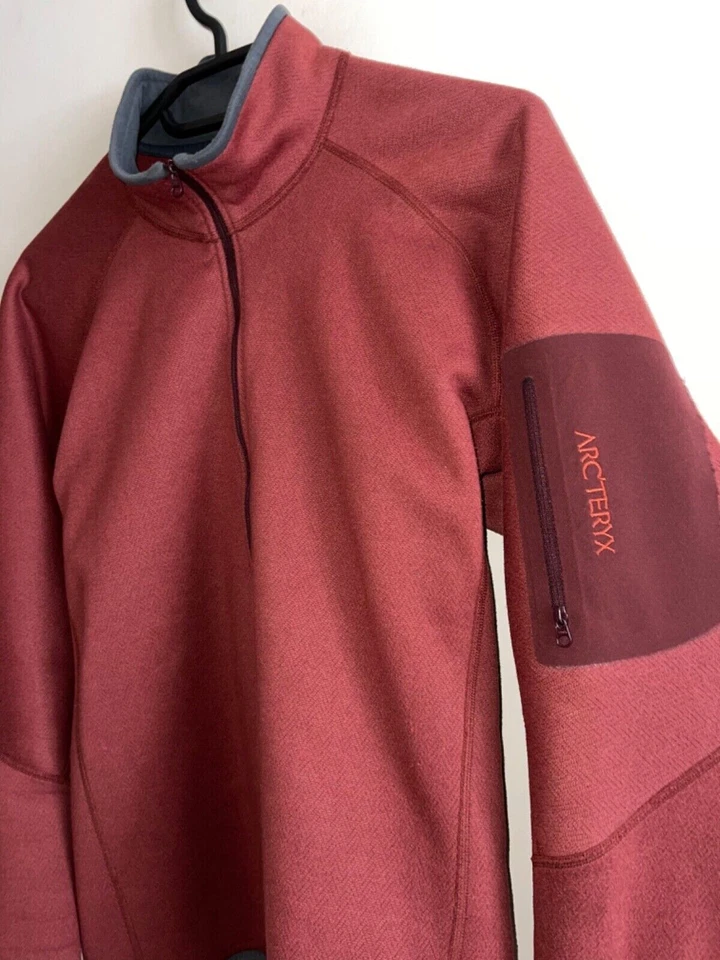 ARCTERYX SNIPER ZIP JACKET POLARTEC WIND PRO MENS M MADE IN CANADA REDWOOD - Image 2 of 3