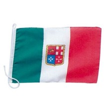 BANDIERA ITALIA MARINA MERCANTILE POLIESTERE 40x60 CM ACCESSORI BARCA NAUTICA