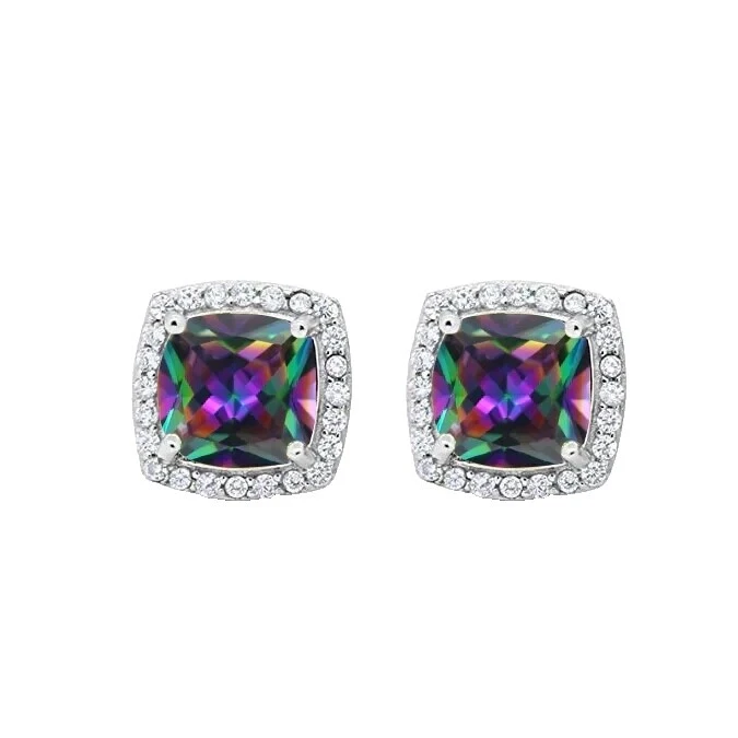 Mystic Topaz Stud Mystic Topaz Pendientes de Moda
