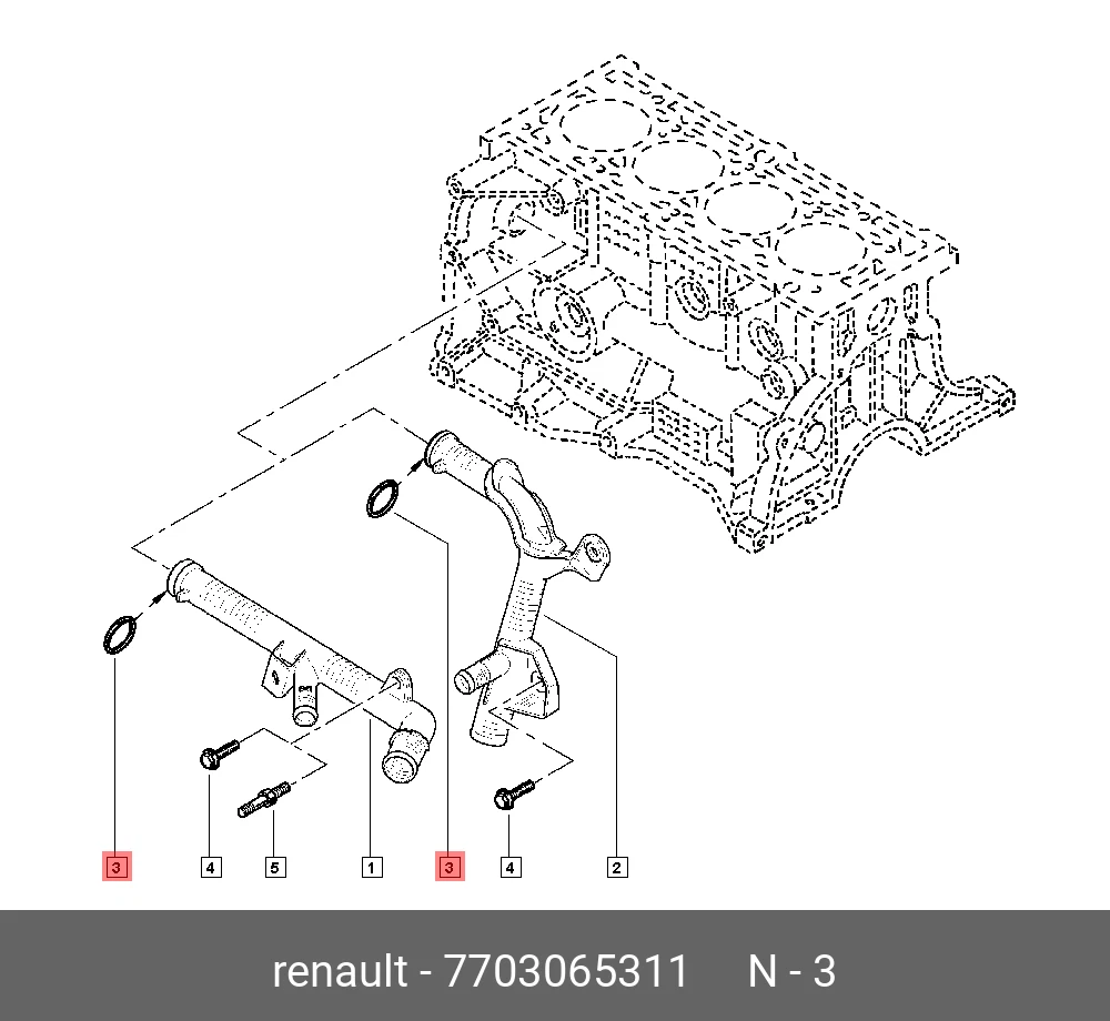 Genuine OE O Ring 7703065311 for Renault 77030-65311 | eBay