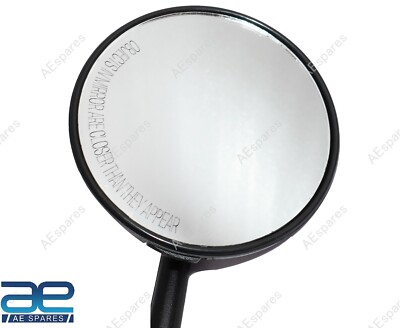Black Touring Mirrors For Royal Enfield Interceptor GT 650 Super Meteor 650 – Pair