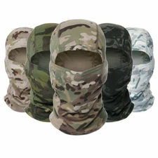 Camo Balaclava Hood Military Tactical Helmet Liner Gear Full Face Mask
