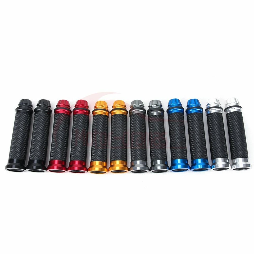 Motorcycle Hand Grips Rubber 7/8 22mm Handlebar For Honda Suzuki Kawasaki Yamaha - Image 4 of 4