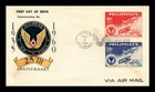 DR JIM STAMPS COVER PHILIPPINE AIR FORCE 25TH ANNIVERSARY FDC COMBO