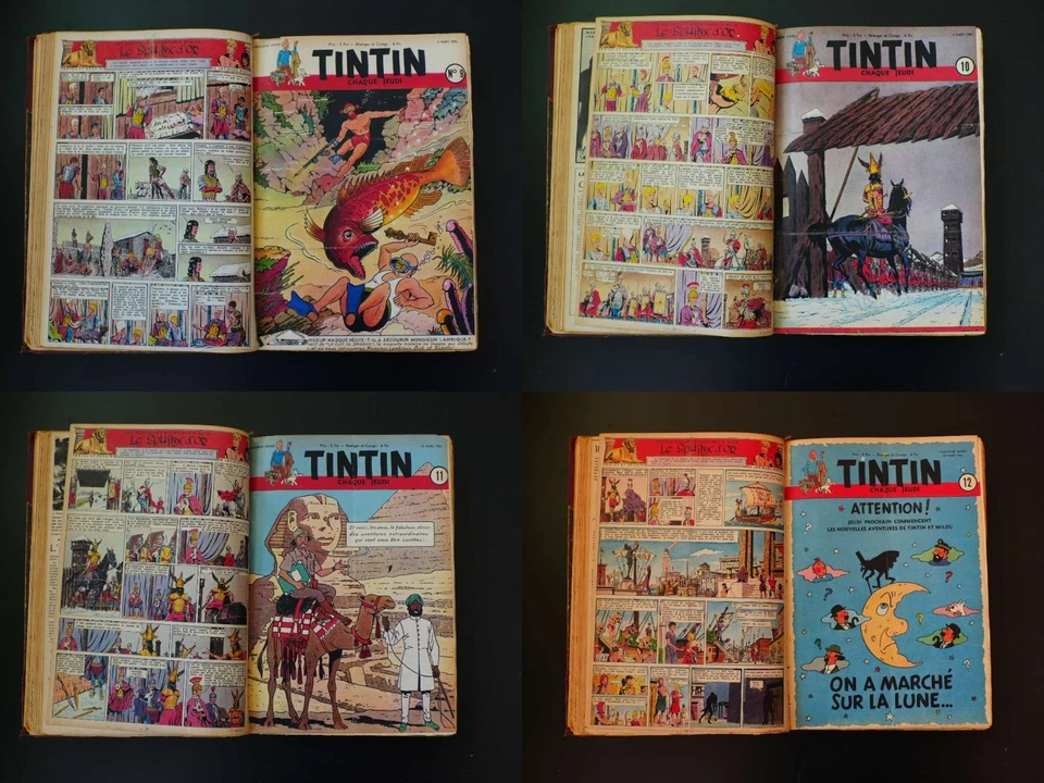 [RARE] (Le Journal) Tintin – Recueil relié de l'édition belge de l'année 1950 - Bild 4 von 4