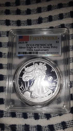Photo of a 2025-W American Silver Eagle Proof from an eBay listing that sold on Jul 21, 2026