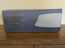 Ego Home Comfort Shredded Foam Pillow Queen Size - Brand New In Box