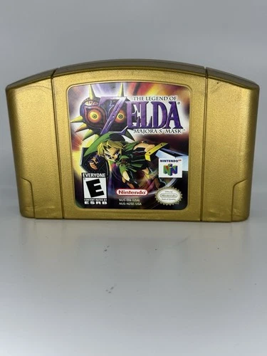 The Legend Of Zelda Majoras Mask Nintendo 64 Collectors Gold Cartridge See Photo