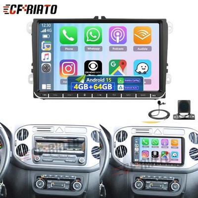 Für VW GOLF PLUS Autoradio Android 15 Apple Carplay GPS Navi WIFI RDS KAM 4G+64G