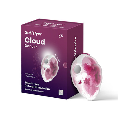 Satisfyer Cloud Dancer Clitoral Stimulator Vibrator -Clitoris Sucker, Waterproof