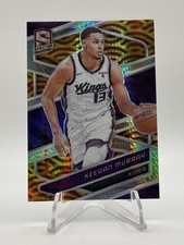 2023-24 Panini Spectra Keegan Murray #117 International Red Yellow Prizm /49