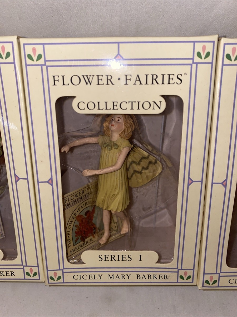 4 Cicely Mary Barker FLOWER FAIRIES Ornament SERIES I retired