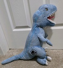 Jurassic Park World Blue T-Rex Plush Dinosaur 20" Toy, T Rex