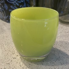 Green Glass Round Decorative Bowl — Glossy Finish — Home Decor Centerpiece