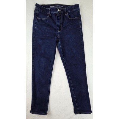 American Eagle Hi-Rise Jegging Super Stretch Dark Wash Skinny Jeans Women 10