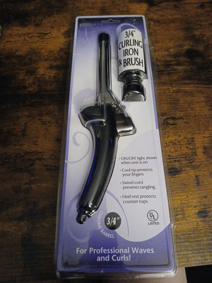 Perfection Curling Iron 3/4'' Brush For Professional Waves & Curls