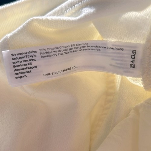 NWT Eileen Fisher cream Organic Cotton Stretch Corduroy Wide-Leg Pant, MP - Picture 10 of 13