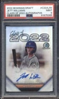 2022 Bowman Draft CLASS OF 2022 AUTO #/250 Jett Williams ROOKIE PSA 9 BREWERS