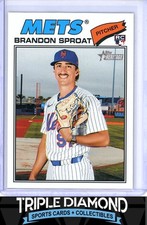2026 Topps Heritage Brandon Sproat Rookie RC NY Mets E375