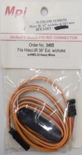 Maxx Products 3485 Fits Hitec/JR 36" Ext. With Choke W/AWG 22 Heavy Wires