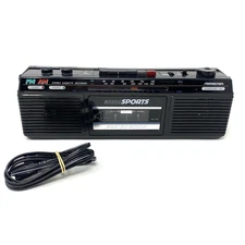 Vtg SounDesign 4621-BLK AM/FM Stereo Receiver Cassette Recorder Boombox - Tested