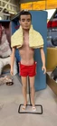 Vintage 1961 Ken Doll with Flocked Hair, Lot of Clothes