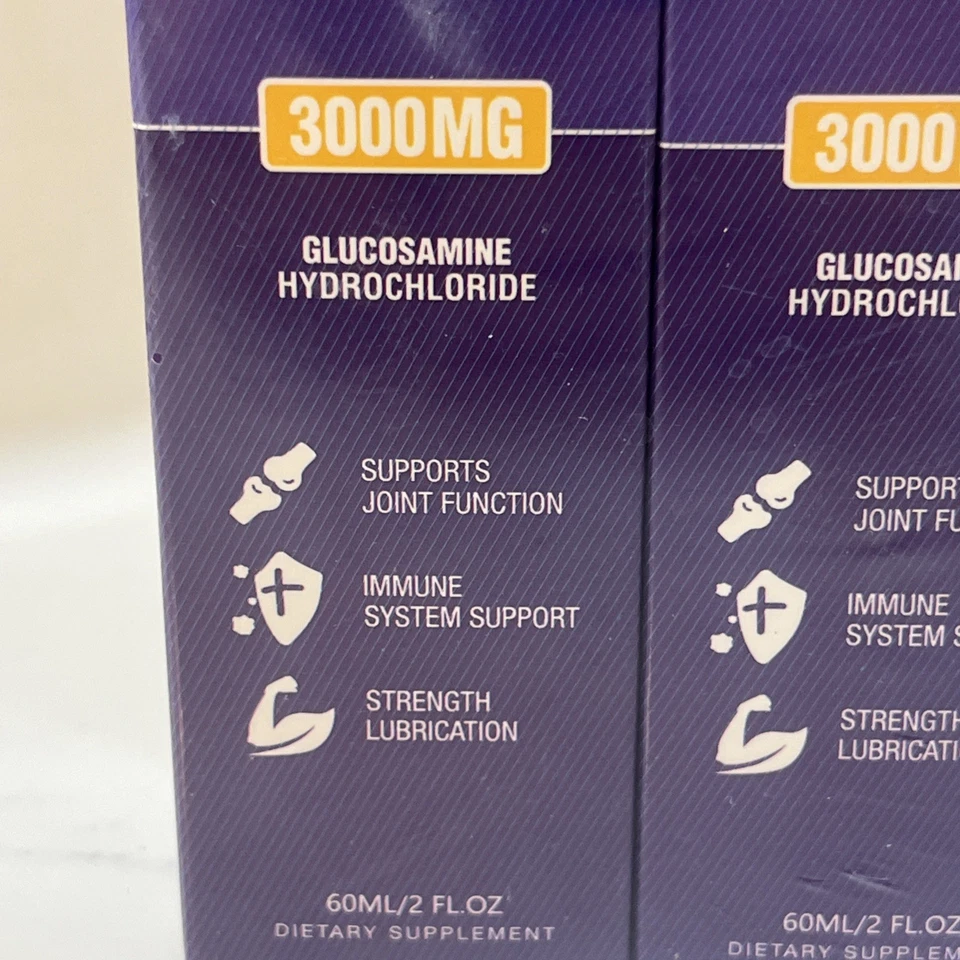 Paquete de 2 gotas de glucosamina condroitina - 3000 mg, 60 ml cada botella, caducidad 10/2026 Foto 2 de 4