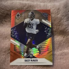 Panini 2021 Phoenix Racey McMath Rookie #195 Tennessee Titans Football Card. rookie card picture