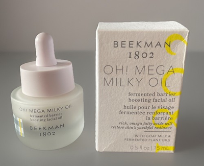 #ad Beekman 1802 Oh Mega Milky Oil Boosting Facial Oil 15 ml NIB $23.00